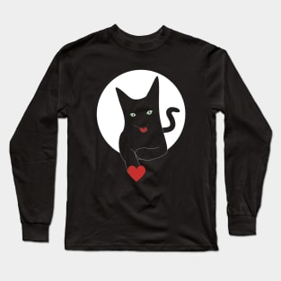 Black Cat Long Sleeve T-Shirt